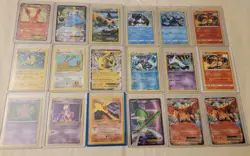 Lot of 18 Used Pokemon Cards - Charizard Flareon Pikachu - Image 1