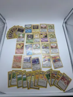 LOT OF 40 - POKEMON WOTC CARDS NON-HOLO RARES BASE JUNGLE FOSSIL GYM ROCKET ETC - Image 1