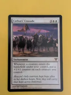 Cathar's Crusa*e. Avacyn Restored. Rare enchantment Magic the Gathering Card. - Image 1