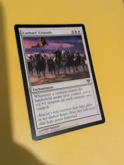 Cathar's Crusa*e. Avacyn Restored. Rare enchantment Magic the Gathering Card. - Image 3