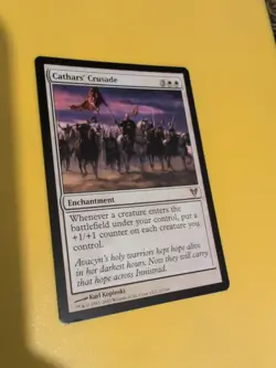 Cathar's Crusa*e. Avacyn Restored. Rare enchantment Magic the Gathering Card. - Image 4