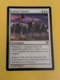 Cathar's Crusa*e. Avacyn Restored. Rare enchantment Magic the Gathering Card. - Image 5