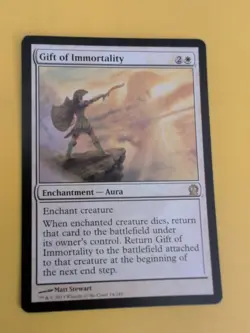 Gift of Immortality Theros rare Magic the Gathering Card. - Image 3