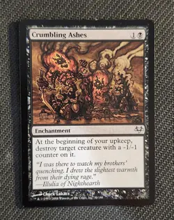 MTG Magic the Gathering Crumbling Ashes Eventide Card Near Mint Condition - Image 1