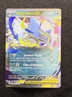 Pokemon TCG Mega Absol ex - 86/132 - Double Rare - Mega Evolution - NM Card - Image 1