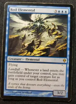 Roil Elemental 62 Zendikar LP Magic The Gathering MTG Tcg - Image 1