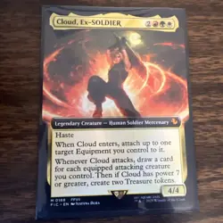 MTG: Cloud, Ex-SOLDIER (Extended Art) [Final Fantasy] Near Mint - Image 1