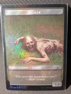 1x WALKER TOKEN / TREASURE - DOUBLE FACE -Magic MTG -THE WALKING DEAD SET - Image 2