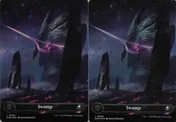 MTG - 2x Swamp *Foil* Edge of Eternities Set N/M Basic Land 264 - Image 1