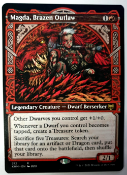Magda, Brazen Outlaw - Showcase Rare - MTG: Kaldheim - #312 NM - Image 1