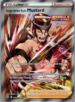 Single Strike Style Mustard TG28/TG30 Brilliant Stars Trainer Gallery Pokemon NM - Image 1