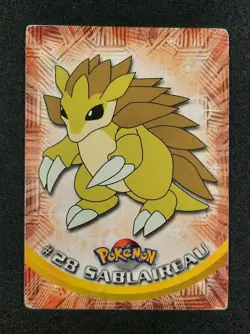 Carte Pokemon : Sablaireau Topps 1999 Serie 1 Topps Tv Animation Edition #28 FR - Image 1
