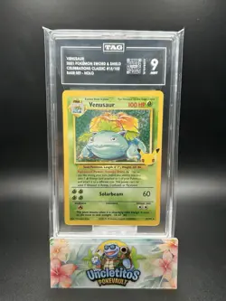 2021 Pokemon Celebrations Classics Base Set - Vensaur 15/102 Holo - TAG 9 - Image 1