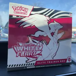 Pokemon Scarlet & Violet White Flare Elite Trainer Box ETB Sealed from kiosk - Image 1