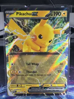 Pokemon TCG Pikachu EX 028/131 Prismatic Evolutions Double Rare NM/M - Image 1