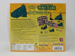 New Pokemon TCG Sword & Shield Rebel Clash Elite Trainer Box ETB - Image 2