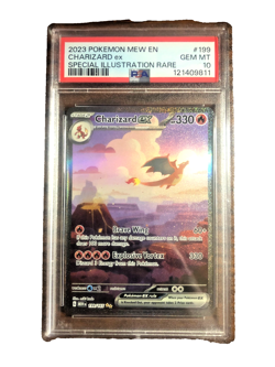 Charizard EX SIR 199 PSA GEM MT 10 2023 Scarlet Violet 151 Pokemon T G2U - Image 1
