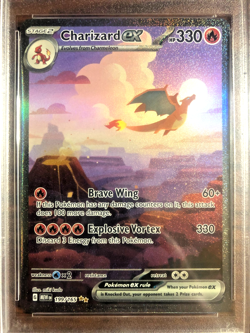 Charizard EX SIR 199 PSA GEM MT 10 2023 Scarlet Violet 151 Pokemon T G2U - Image 2