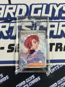 2025 Pokemon S&V DR SIR #237 Team Rocket's Ariana TAG GEM MINT 10 - Image 1