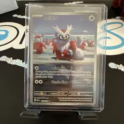 Pokemon TCG Delibird 152/132 Mega Evolution Secret Rare Near Mint Condition NM - Image 1