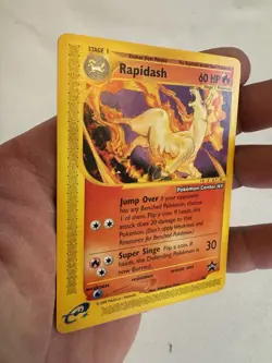 2002 Pokemon - Rapidash Non-Holo - WOTC Black Star Promo #51- Pokemon Center NY! - Image 3