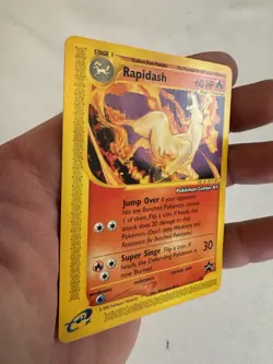 2002 Pokemon - Rapidash Non-Holo - WOTC Black Star Promo #51- Pokemon Center NY! - Image 4