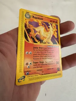 2002 Pokemon - Rapidash Non-Holo - WOTC Black Star Promo #51- Pokemon Center NY! - Image 5