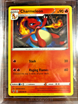 Charmeleon Regular Uncommon #024 - BGS NEAR MINT+ 7.5 - Vivid Voltage - Pokemon - Image 2