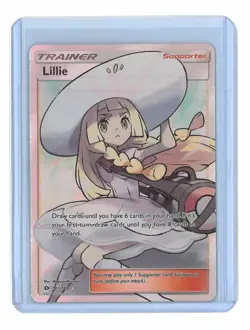 Pokemon TCG Sun & Moon Base Set Full Art Holo Rare Trainer Lillie 147/149 - Image 1