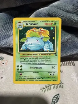 Pokemon Venusaur 15/102 Base Set 2 Unlimited Holo 1999 WOTC Vintage LP Rare TCG - Image 1