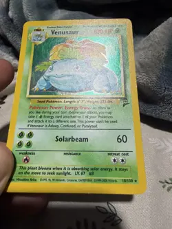 Pokemon Venusaur 15/102 Base Set 2 Unlimited Holo 1999 WOTC Vintage LP Rare TCG - Image 3