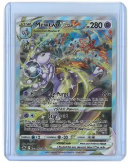 Pokemon Mewtwo VSTAR GG44/GG70 Crown Zenith: Galarian Gallery Holo - Image 1
