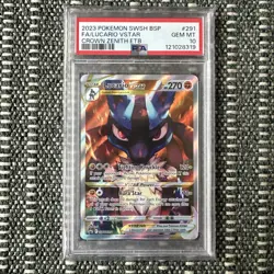Pokemon TCG Lucario VSTAR SWSH291 PSA 10 - Image 1