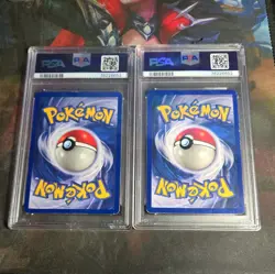 Pokemon Machamp shadowless psa 2 + base set psa 5 8/102 Holo-Rare 1st Edition - Image 2