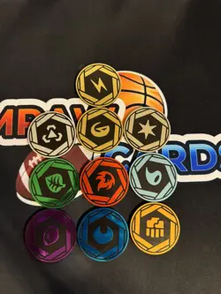 Pokemon TCG - S&V 151 Energy Coin Set (Complete Set of 10 Jumbo Coins), - Image 1