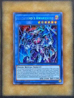 Yugioh Archfiend's Awakening FIGA-EN031 Secret Rare 1st Ed NM - Image 1