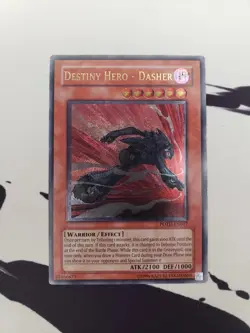 Yugioh Destiny Hero Dasher Ultimate Rare POTD-EN017 Unlimited LP - Image 3