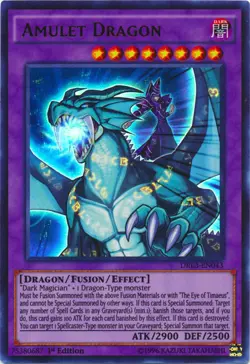 Amulet Dragon - DRL3-EN043 - Ultra Rare - 1st Edition - Lightly Played - Image 1