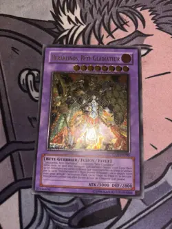 Yugioh Gladiator Beast Heraklinos Ultimate Rare TU02-FR000 LP FRENCH - Image 1