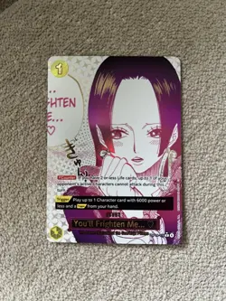 One Piece CCG You'll Frighten Me... 118 Alternate Art The Azure Sea's Seven OP14 - Image 1