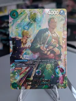 One Piece The Azure Sea's Seven - SP Roronoa Zoro PRB02-006 NM English -In Hand! - Image 2
