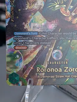 One Piece The Azure Sea's Seven - SP Roronoa Zoro PRB02-006 NM English -In Hand! - Image 3