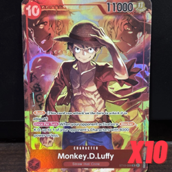 MONKEY D LUFFY ST10-006 x10 One Piece TREASURE BOOSTER SET English - Image 1