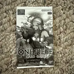 One Piece Card Game Tournament Pack Vol.3 Sealed English Volume 3 Ccg TCG Promo - Image 1