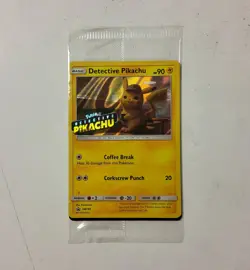 Detective Pikachu Holo SM190 Promo Sealed Stamped Pokemon Card L8 - Image 1