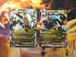 Pokemon Black Kyurem Ex 95/135 & 100/113 Black & White 2 Card Lot - Image 1