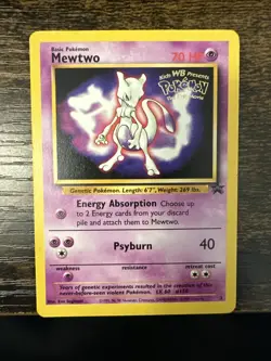 Mewtwo # 3 LP/ MP Promo Kids WB Presents The First Movie Card Pokemon TCG - Image 1