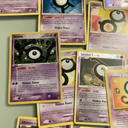 2001 POKEMON PROMO BLACK STAR 38 UNOWN J With Unown lot 2005 - 2007 20 Cards - Image 3