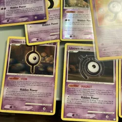 2001 POKEMON PROMO BLACK STAR 38 UNOWN J With Unown lot 2005 - 2007 20 Cards - Image 4