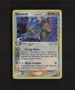 Marowak δ 10/113 EX Delta Species Holo Rare Pokemon Card MP - Image 1